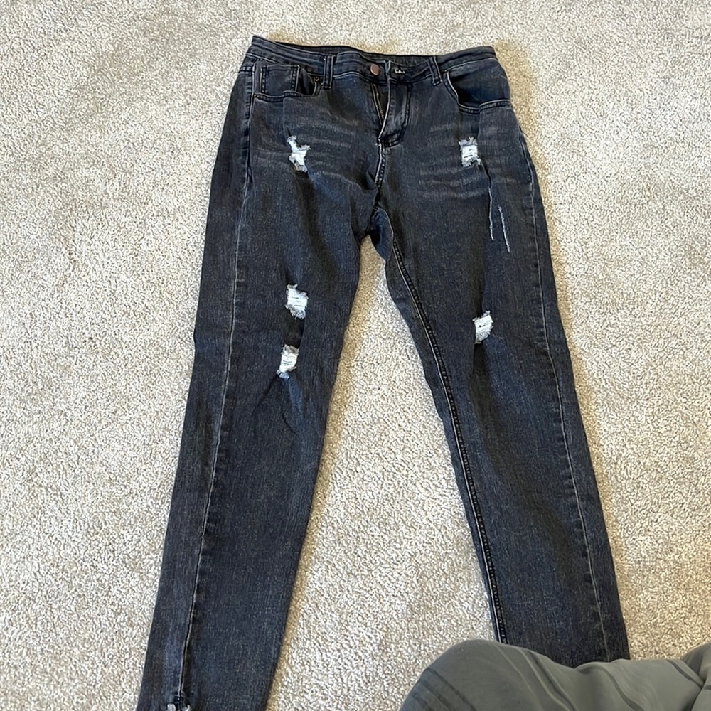 rouse size 2 black/gray jeans